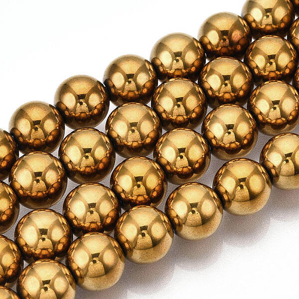 Non-magnetic Synthetic Hematite Beads Strands