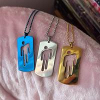 BEST QUALITY Dog Tag Blohsh Symbol Necklace 60 cm chain Stainless Steel Polished Professionally Waterproof