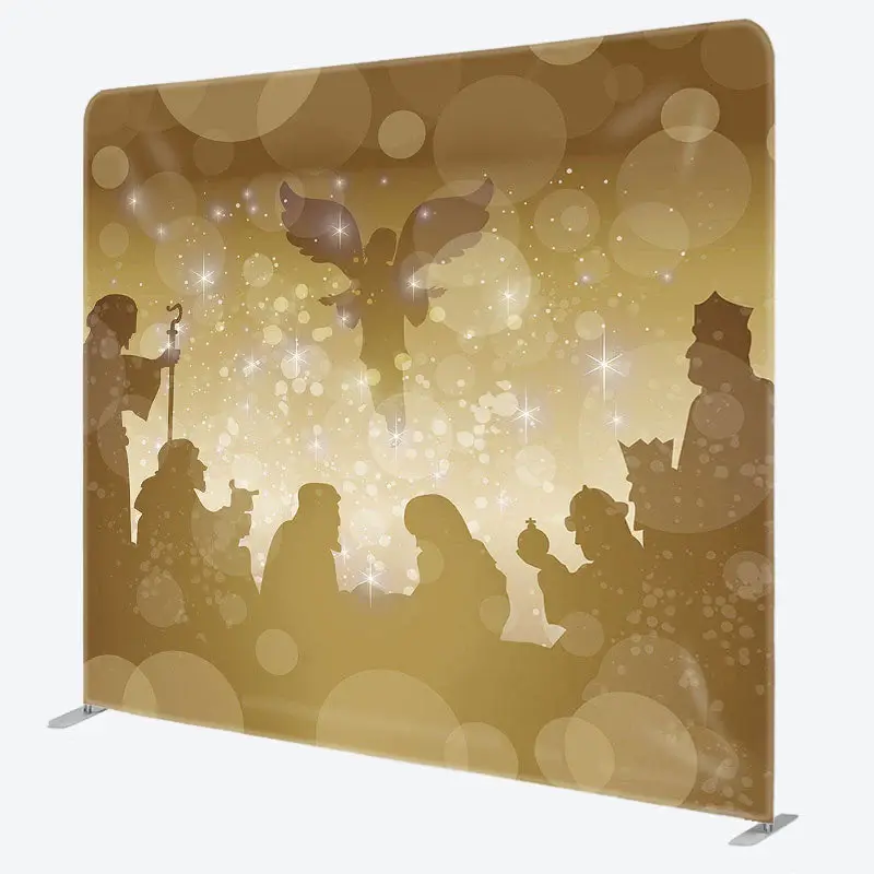 Aperturee Holy Light Nativity Christmas Pillow Case Backdrop - Aperturee