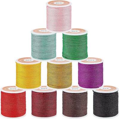 10 Rolls 10 Colors Braided Nylon Threads