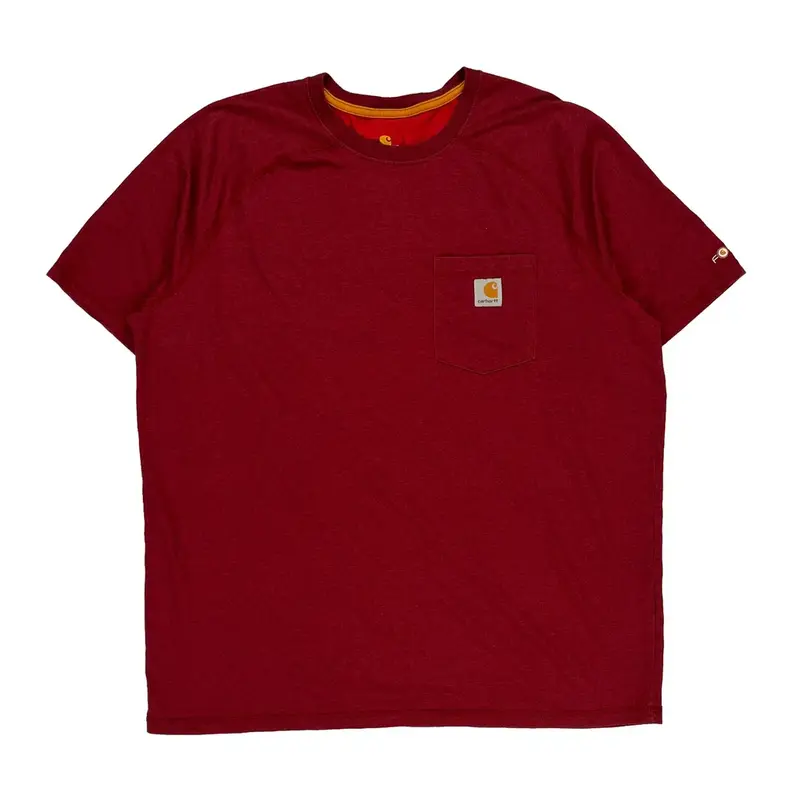Carhartt T-Shirt - XL Red Cotton
