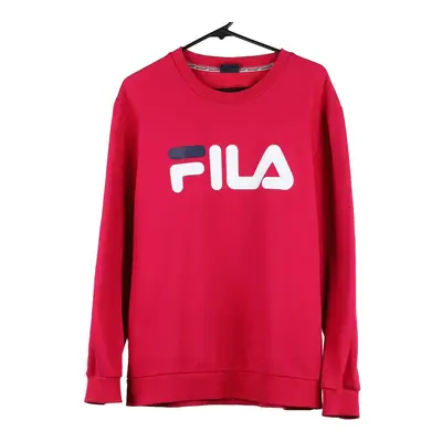 Fila Spellout Sweatshirt - XL Pink Cotton