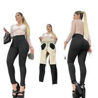 Colombian Leggings con faja interna 100 colombianos tallas S-M-L-XL - Bottom, Womenswear high waist Lady