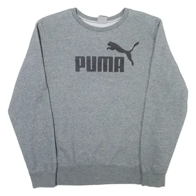 PUMA Mens Sweatshirt Grey Crew Neck M