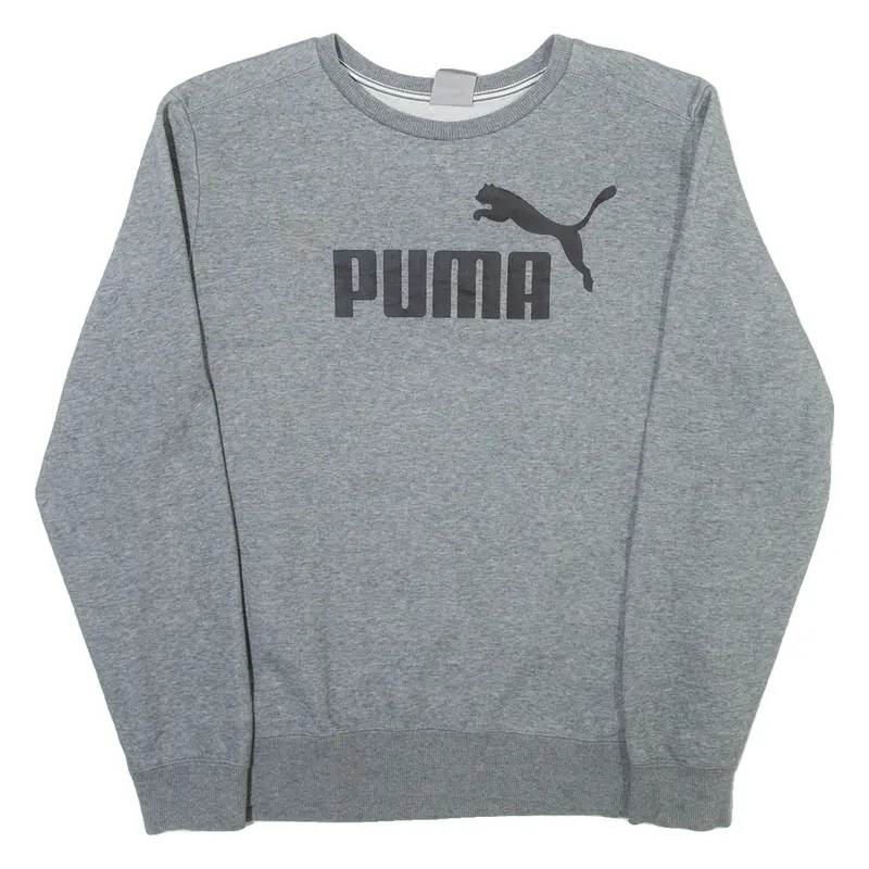 PUMA Mens Sweatshirt Grey Crew Neck M