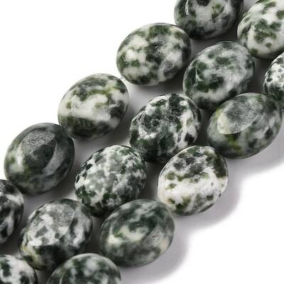 Natural Green Spot Jasper Beads Strands