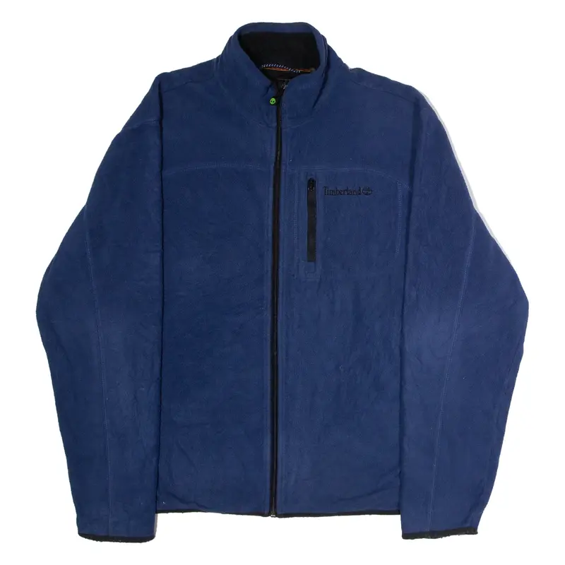 TIMBERLAND Mens Fleece Jacket Blue L