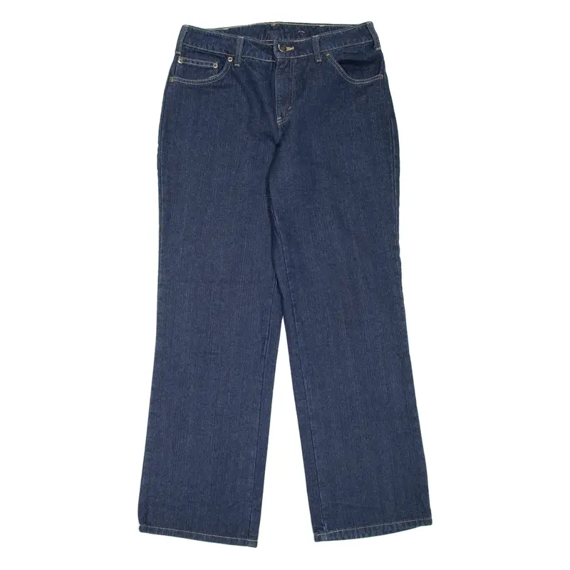 DICKIES Blanket Lined Workwear Womens Jeans Blue Relaxed Straight W30 L31