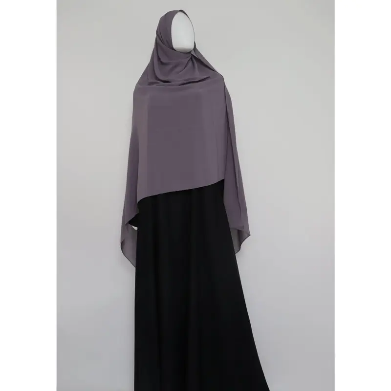 XL Premium Chiffon Hijab - Deep Lilac
