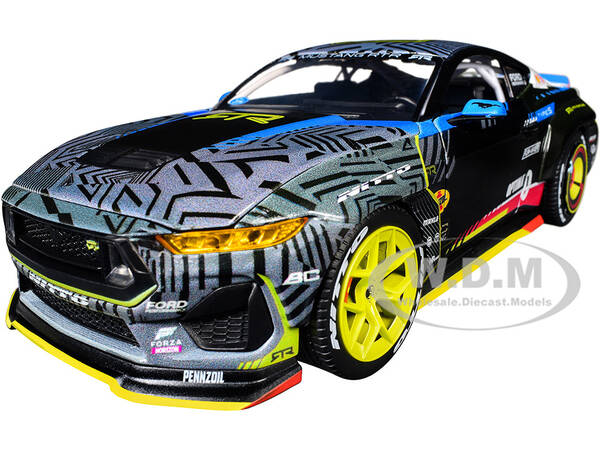 Ford Mustang RTR #25 Vaughn Gittin Jr. Formula Drift PRO Championship (2025) with Lights RTR Vehicles Series 1/24 Diecast...