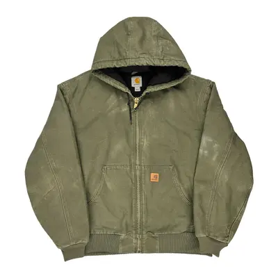 Carhartt Jacket - Large Green Cotton Blend