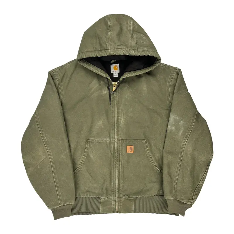 Carhartt Jacket - Large Green Cotton Blend