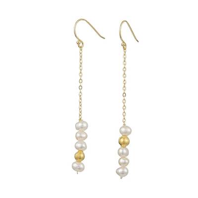 Natural Pearl Dangle Earrings