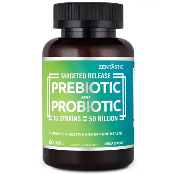 【Zentastic】Nutrition Probiotics & Prebiotics Supplement - 50 Billion CFU - for Men & Women’s Immune & Digestive Health ...