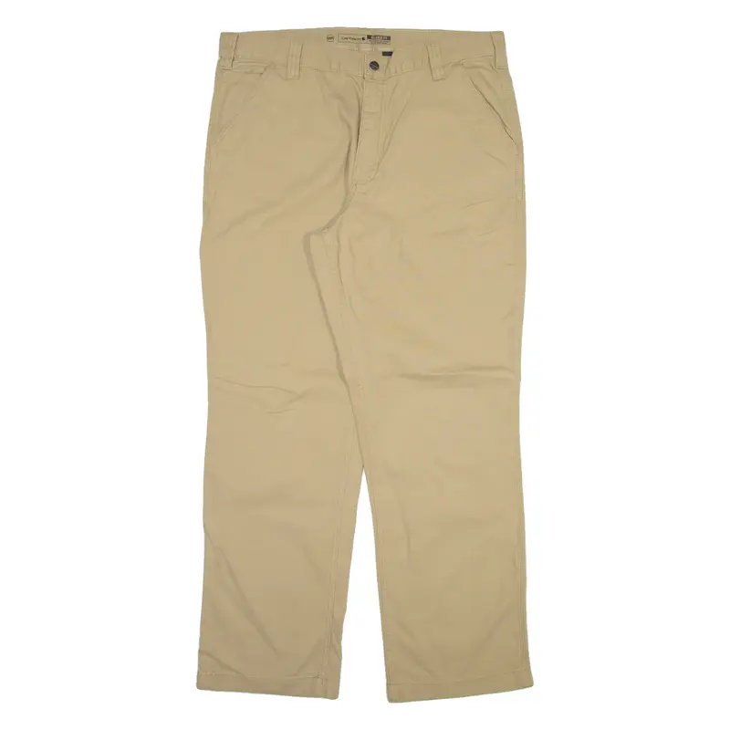 CARHARTT Mens Trousers Beige Relaxed Straight W38 L32