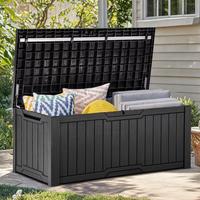 YITAHOME 100/120 Gallon Large Outdoor Storage Deck Box, Waterproof, Storage Bench with Lockable Lid for Patio, Pool Supplies,...