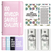 100 Days Money Saving Challenge Coin Envelope Budget Storage Book - Binding Covers With Daily Savings Tracker, Habit-Forming ...
