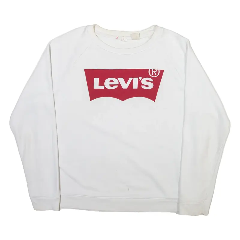 LEVI'S Mens Sweatshirt White L