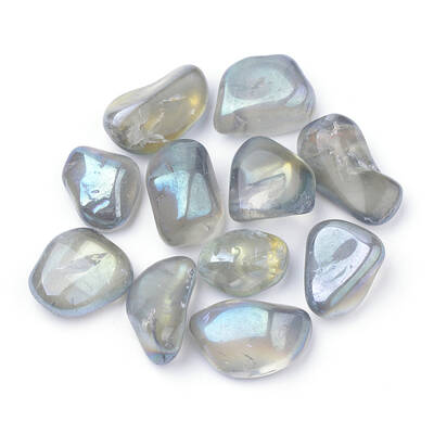 PVD Vacuum Plating Natural Quartz Crystal Beads
