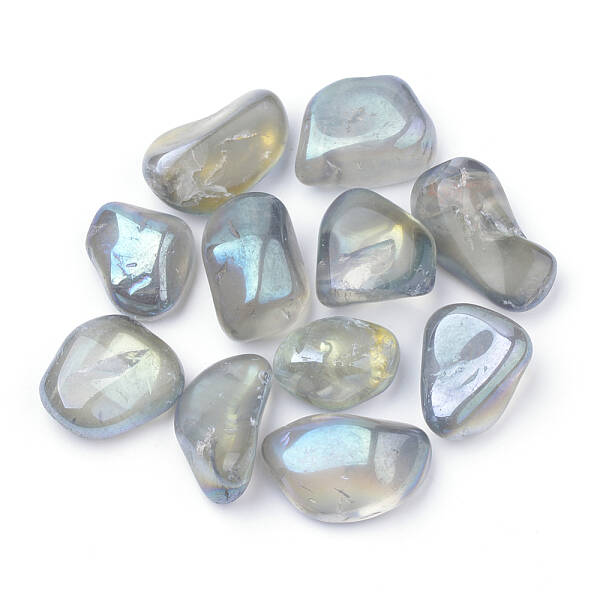 PVD Vacuum Plating Natural Quartz Crystal Beads