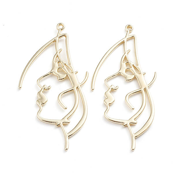 Alloy Open Back Bezel Pendants
