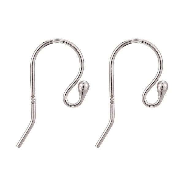 Anti-Tarnish Rhodium Plated 925 Sterling Silver Earring Hooks