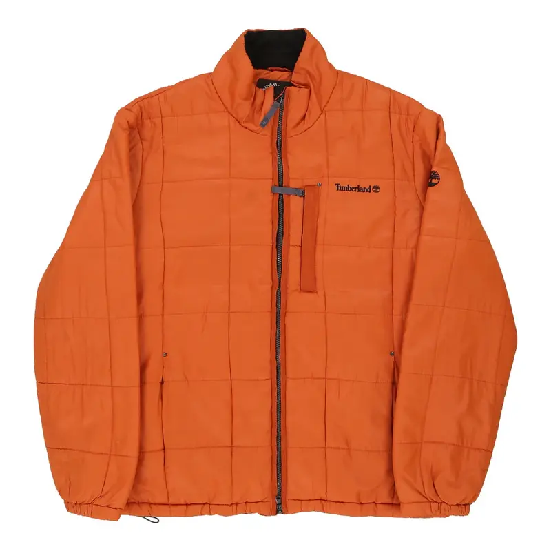 Timberland Puffer - XL Orange Polyester Blend