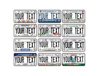 Car Plate Decorative Personalized Novelty Car Plate Mexico States Personalized Car License Plate