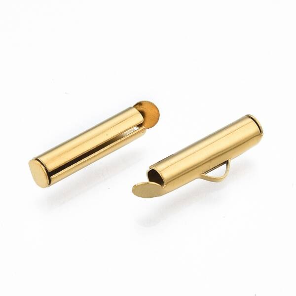 304 Stainless Steel Slide On End Clasp Tubes