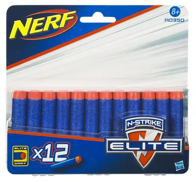 Set Nerf N-Strike Ricarica Freccette Per Ragazzi 8+ anni 12 pezzi