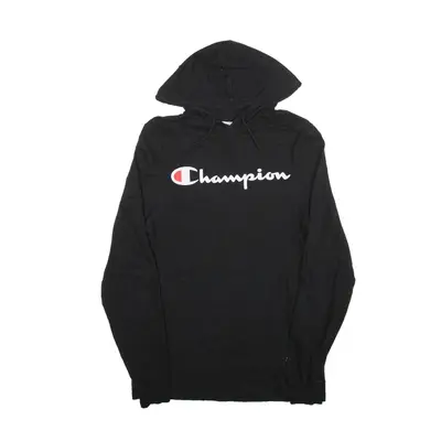 CHAMPION Hoodie Black Pullover Womens S