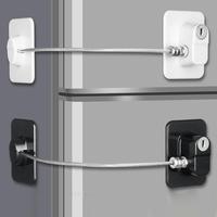 Upgraded Refrigerator Lock, 2 Counts Fridge Locks Freezer Lock with Keys, Easy to Use & Install, Mini Fridge Lock