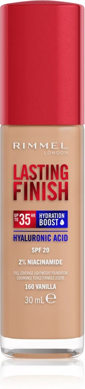 Rimmel Lasting Finish 35H Foundation SPF20 30ml 160 Vanilla