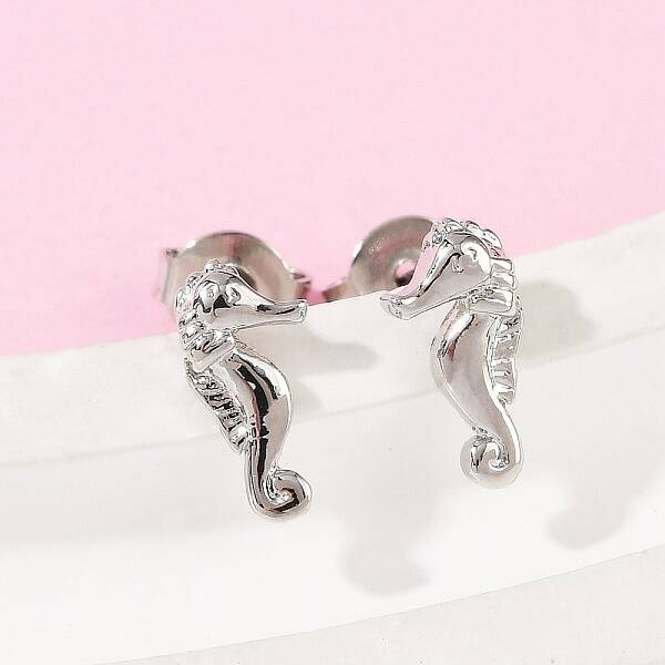 Brass Stud Earrings
