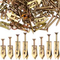 40Pcs Drywall Self-Drilling Anchors with Screws Kit, No Drill Or Holes in Wall Perfect for TV, Bike, Shelf Straps, Cabinet & ...