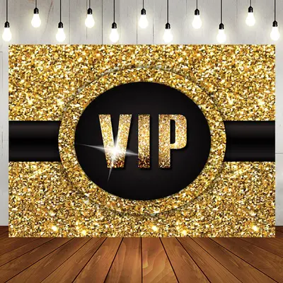 Aperturee Luxury Black Gold Glitter Vip Birthday Party Backdrop, 5X3FT(1.5X1M), 15.07 USD, birthday backdrops, NYHD1I24-E