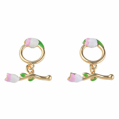 Brass Enamel Toggle Clasps