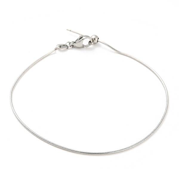 Non-Tarnish 304 Stainless Steel Add a Bead Adjustable Snake Chains Bracelets for Women