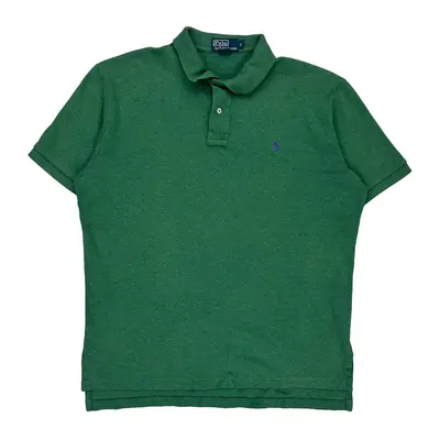 Ralph Lauren Polo Shirt - Large Green Cotton