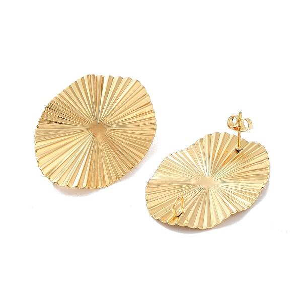 Ion Plating(IP) 304 Stainless Steel Stud Earring Findings