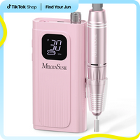 MelodySusie SC300F Electric Nail Drill Professional 30000 RPM, Portable Rechargeable Nail File for Acrylic Nails Gel Polishin...