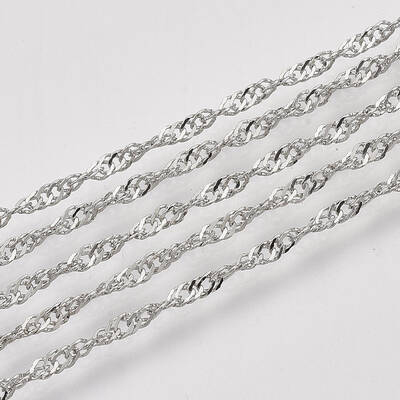 Soldered Brass Covered Iron Singapore Chains