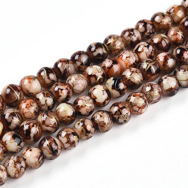 Baking Painted Glass Beads Strands