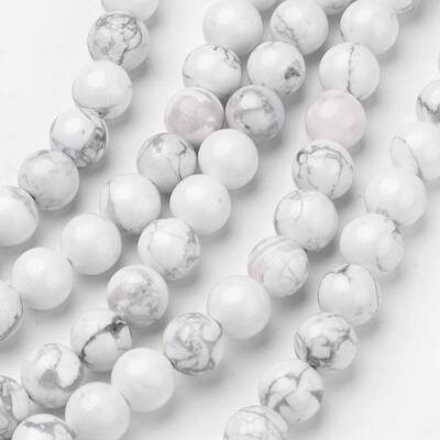 Natural Howlite Beads Strands