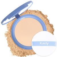 Kaely Oil Control Face Pressed Powder,Perfection Matte Compact Powder,Long Lasting Waterproof Finishing Powder Makeup,polvo c...