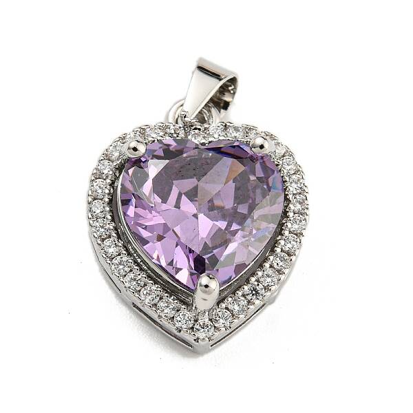 Rack Plating Brass Micro Pave Cubic Zirconia Pendants