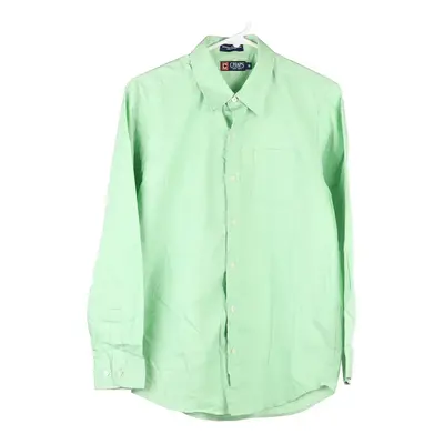 Age 13-14 Chaps Ralph Lauren Shirt - XL Green Cotton Blend