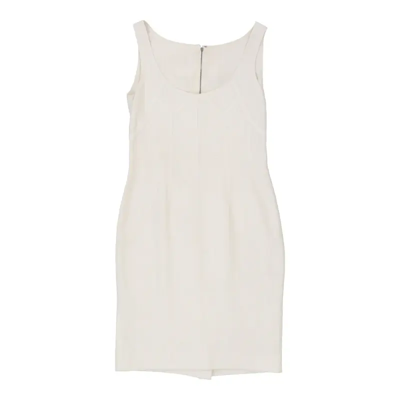 Dolce & Gabbana Sheath Dress - Medium White Cotton Blend | Size: medium