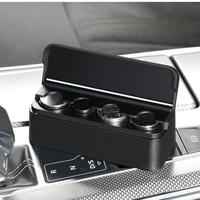 Car Coin Holder, Car Coin Change Storage Holder, Portable Mini Car Coin Storage Box, Car Interior Accessories for Stowing & T...