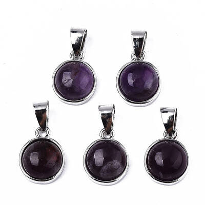 Natural Amethyst Pendants